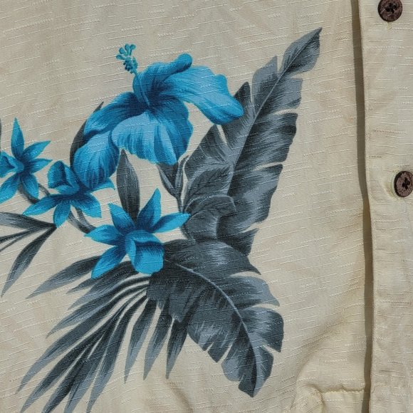Havana Jack's Cafe Tropical Hawaiian Button Down Shirt Men's L - Picture 3 of 4